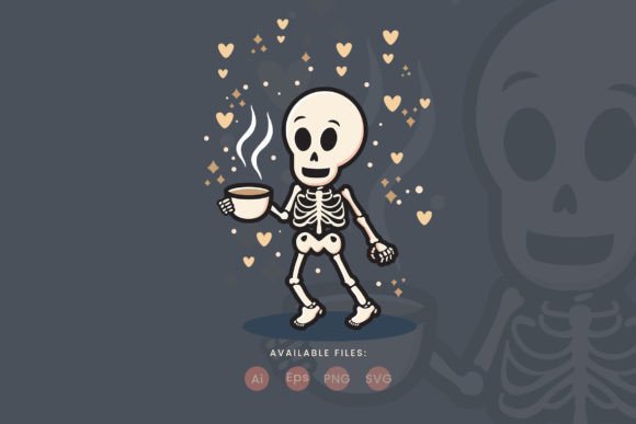 Cute Skeleton Handle Cup