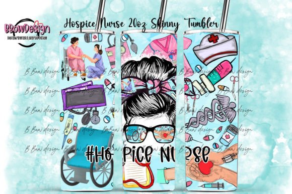 Hospice Nurse 20oz Skinny Tumbler