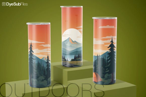 Lakeside Camping Outdoors Tumbler Wrap