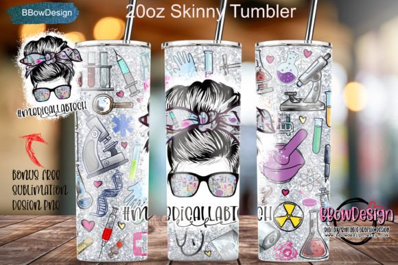 Medical Lab Tech 20oz Skinny Tumbler