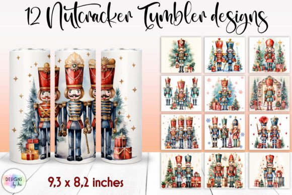 Nutcracker Christmas Tumbler Wrap Bundle