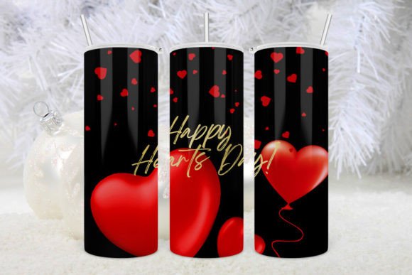 Red Heart Happy Valentine s Day Tumbler