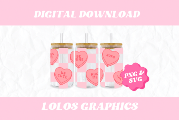 Retro Valentines Cup Wrap