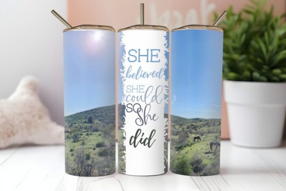 She Believed She Could Tumbler Wrap