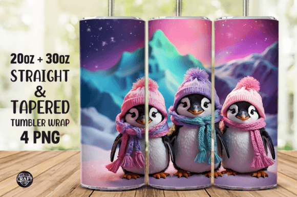 Testing the Baby Penguins Tumbler Wrap 20oz PNG