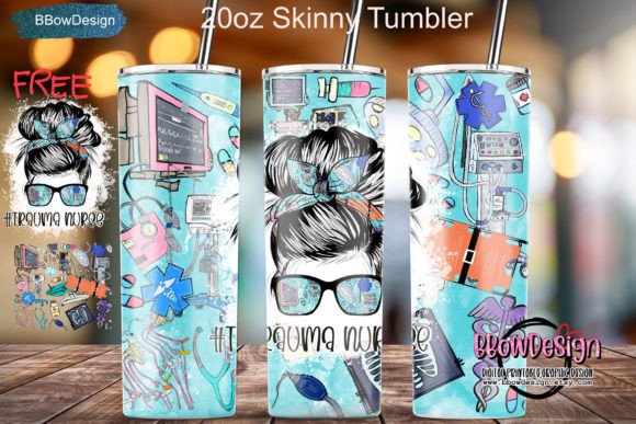 Trauma Nurse 20oz Skinny Tumbler