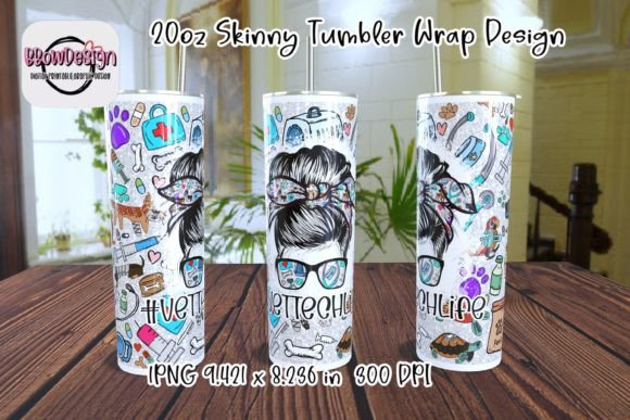 Vet Tech Life Tumbler PNG