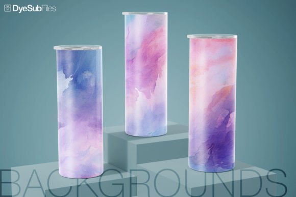Watercolor Background Tumbler Wrap