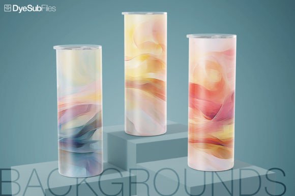Watercolor Paint Background Tumbler Wrap