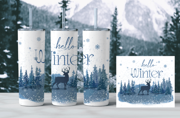 Winter, Christmas Packaging for Tumbler