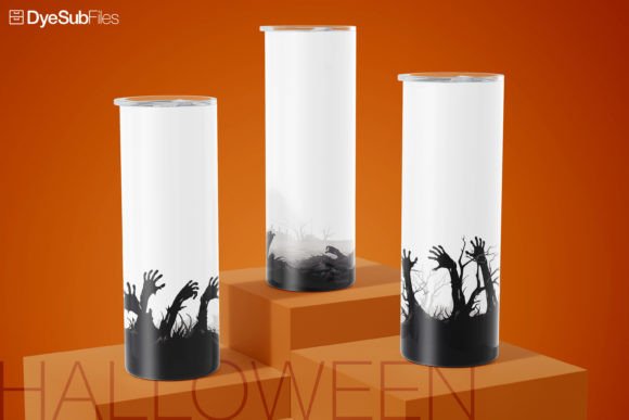 Zombie Halloween Tumbler Wrap